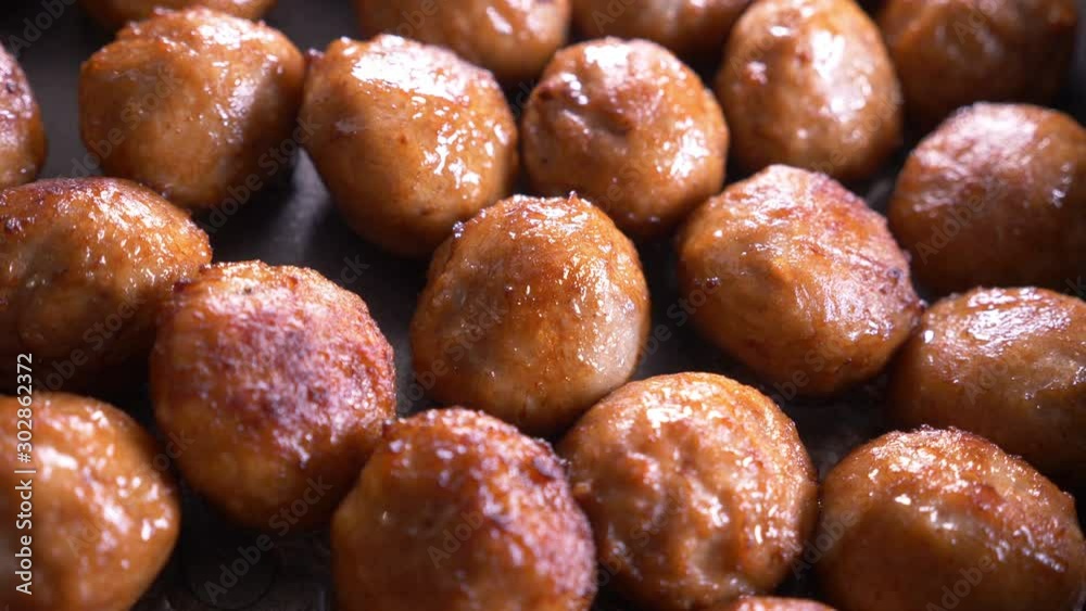Delicious meatballs, from above Delicious meatballs, from above
