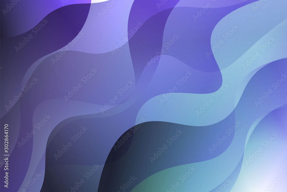 Wave background. Abstract geometric pattern. Vector illustration. Blue color