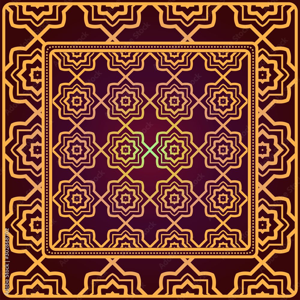 Creative patchwork geometric pattern. Vector illustration