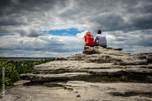 Ausblick genießen am Tissaer Fels photo