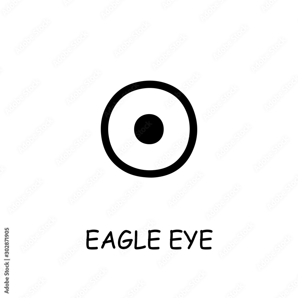 Eagle Eye flat vector icon Eagle Eye flat vector icon