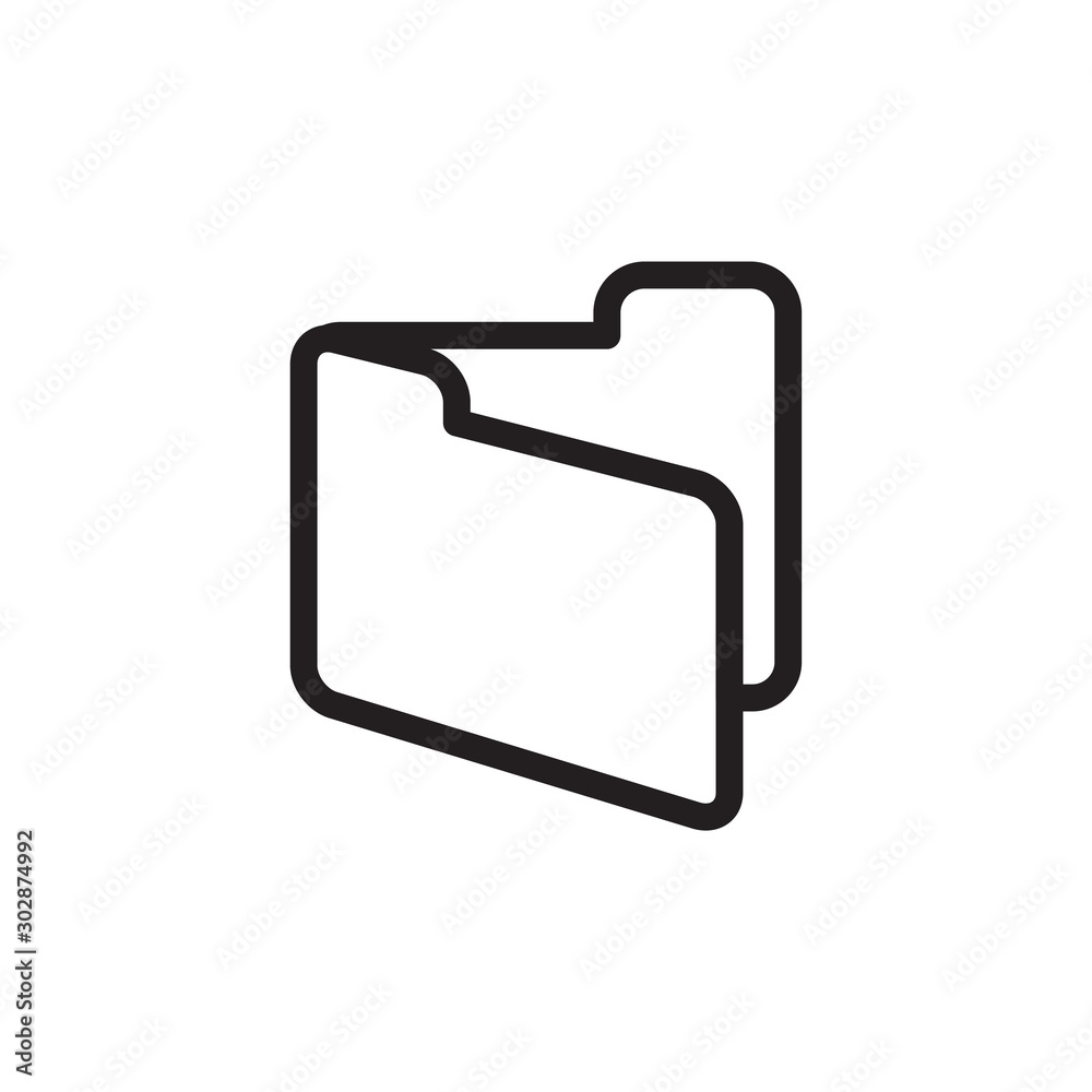 flat line folder icon. Logo element illustration. folder design. vector eps 10 . folder concept. Can be used in web and mobile . flat line folder icon. Logo element illustration. folder design. vector eps 10 . folder concept. Can be used in web and mobile .