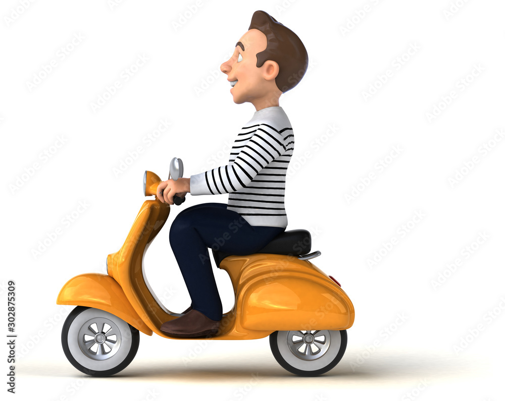 Fun 3D cartoon casual character Fun 3D cartoon casual character