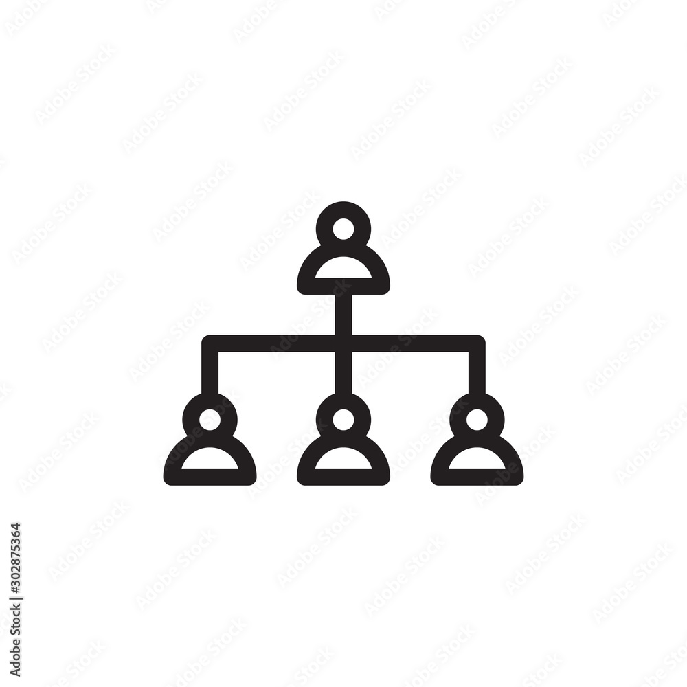 flat line hierarchy icon. Logo element illustration. hierarchy design. vector eps 10 . hierarchy concept. Can be used in web and mobile . thickness can be adjusted flat line hierarchy icon. Logo element illustration. hierarchy design. vector eps 10 . hierarchy concept. Can be used in web and mobile . thickness can be adjusted