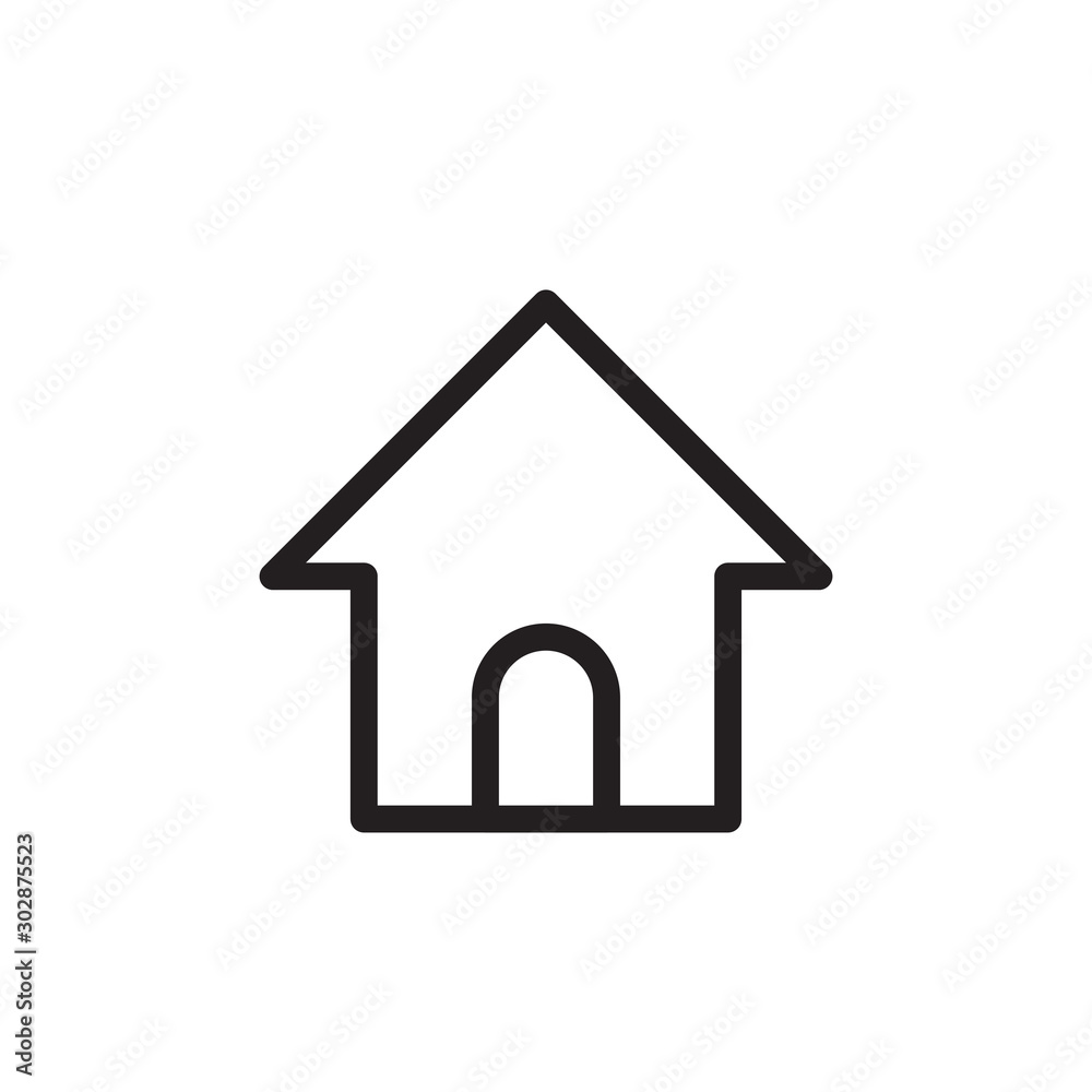 flat line home icon. Logo element illustration. home design. vector eps 10 . home concept. Can be used in web and mobile . flat line home icon. Logo element illustration. home design. vector eps 10 . home concept. Can be used in web and mobile .
