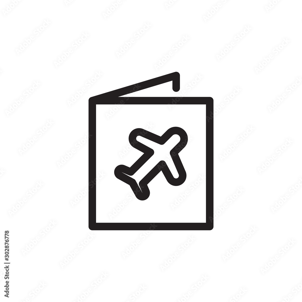 flat line identity card passport icon. Logo element illustration. identity card passport design. vector eps 10 . identity card passport concept. Can be used in web and mobile . editable line stroke flat line identity card passport icon. Logo element illustration. identity card passport design. vector eps 10 . identity card passport concept. Can be used in web and mobile . editable line stroke