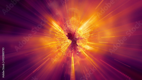 Billede på lærred explosion fire abstract background texture