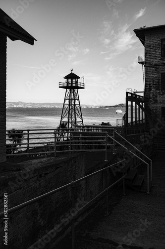 Wachturm auf Alcatraz in San Francisco