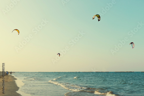 parasailing on beach