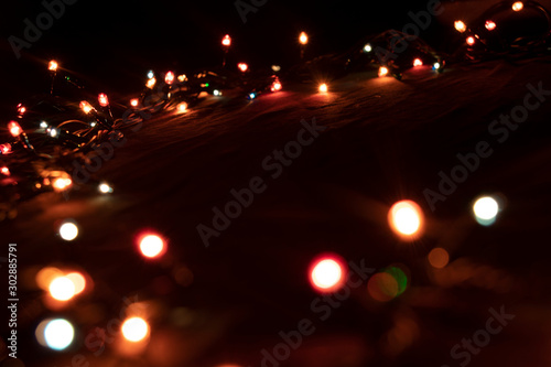Bright fairy lights. New year holidays is near. Be prepared.