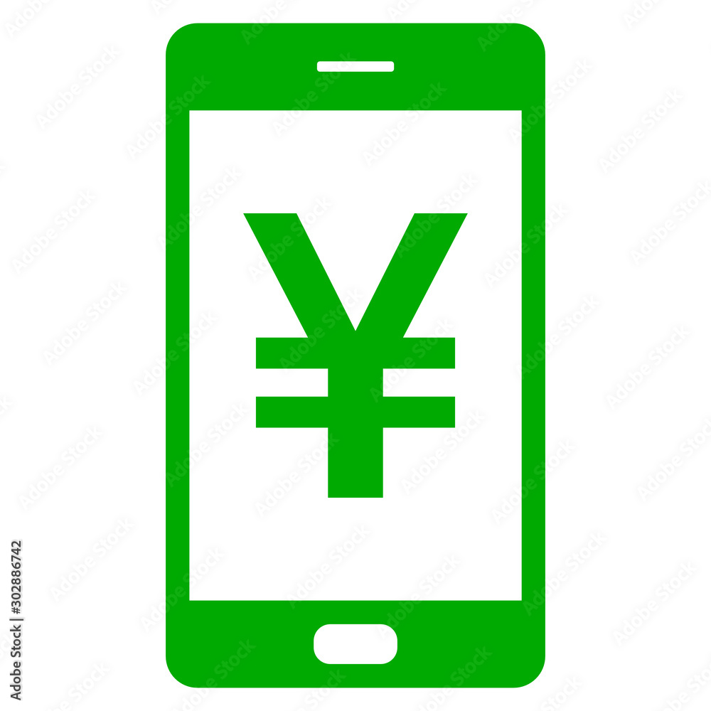 Obraz premium Yen und Smartphone