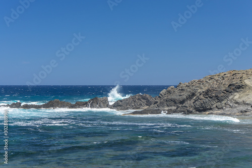 Beautiful Landscape with sea in Menorca island Spain