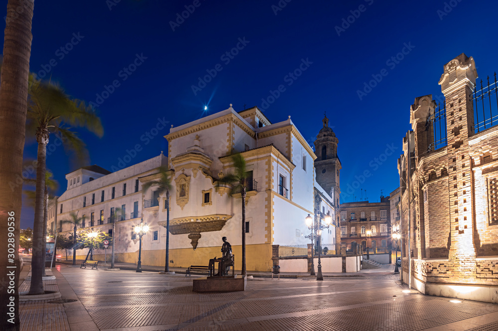 Fototapeta premium Iglesia Conventual de Santo Domingo church of Cadiz