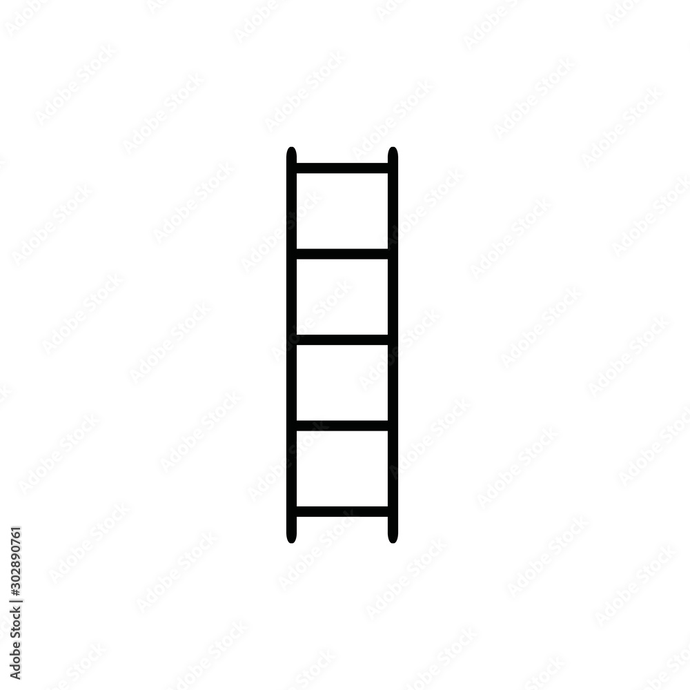 icon of the ladder. raster flat illustration icon of the ladder. raster flat illustration