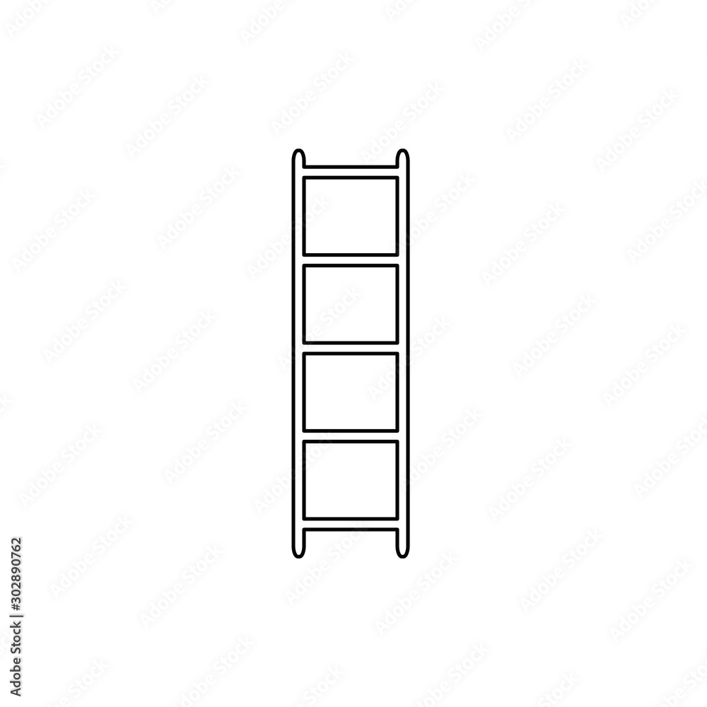 icon of the ladder. raster flat illustration