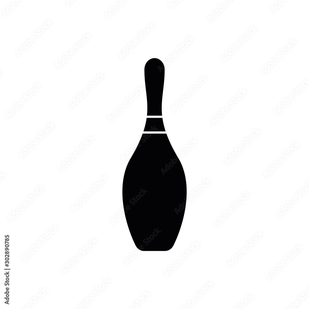 bowling pins icon raster flat illustration bowling pins icon raster flat illustration