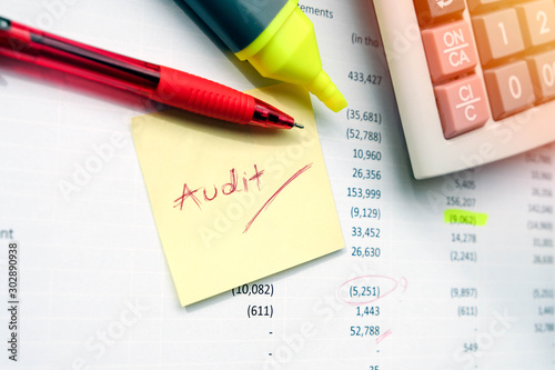 Accounting department and certified public accountant of the company must be examined serious. If find an error, used a color pen marker for edit before to public announcement of financial statement  photo
