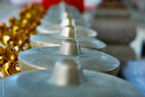 Gamelan,traditional xylophone,percussion music instrument used in ceremonies in bali, java-Indonesia photo