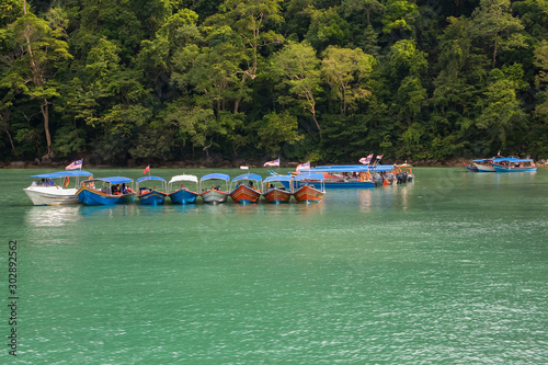 Boats on Island  Dayang Bunting,Island Lankawi,Malaysia,asia photo