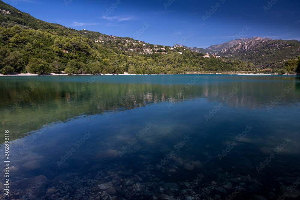 Fototapeta premium A mountain lake with very clean water