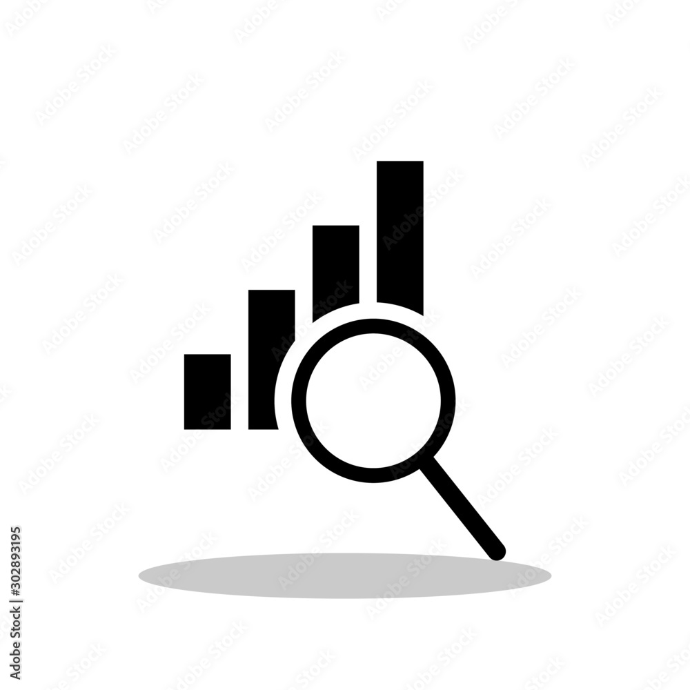 Search graph icon in flat style. Search grap symbol for your web site design, logo, app, UI Vector EPS 10. Search graph icon in flat style. Search grap symbol for your web site design, logo, app, UI Vector EPS 10.