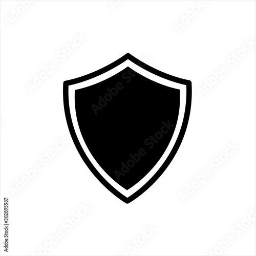 Shield icon in trendy flat style isolated on background. Shield icon page symbol for your web site design Shield icon logo, app, UI. Shield icon Vector illustration, EPS10.