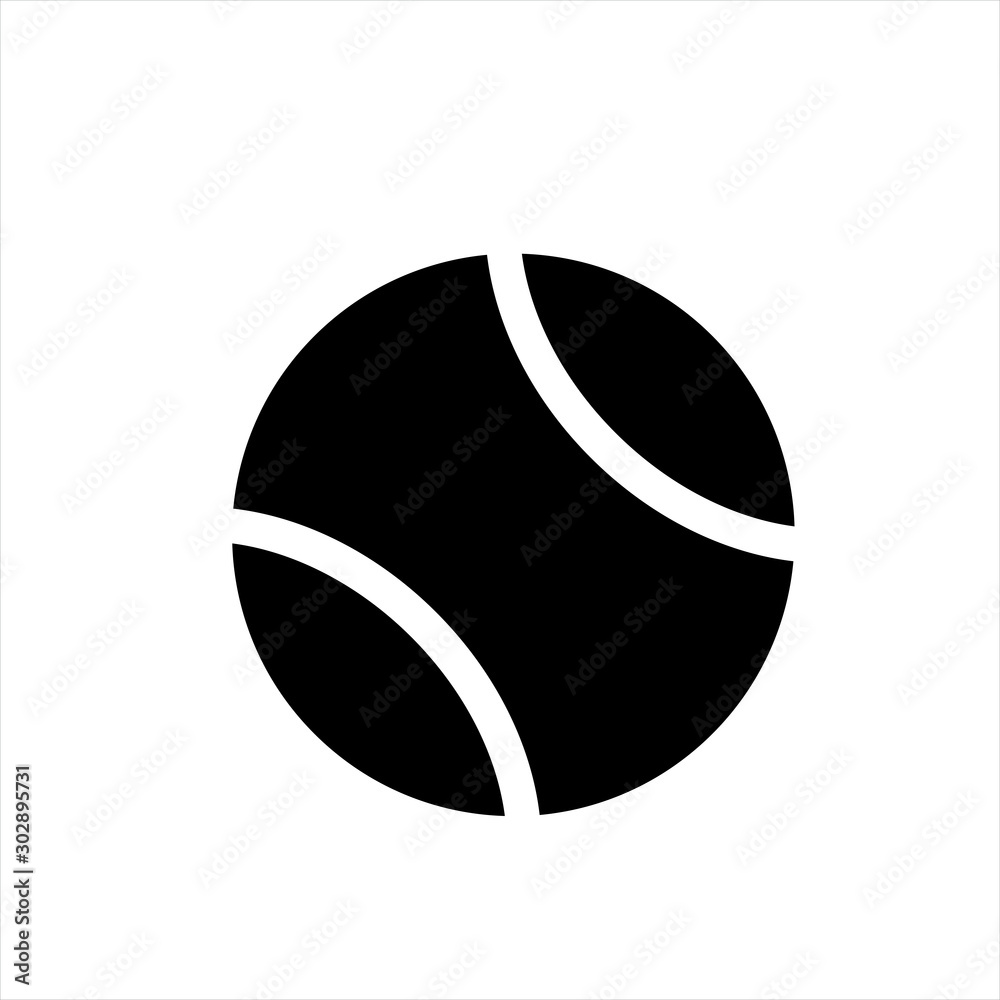 tennis ball icon in trendy flat style isolated on background. tennis ball  icon page symbol for