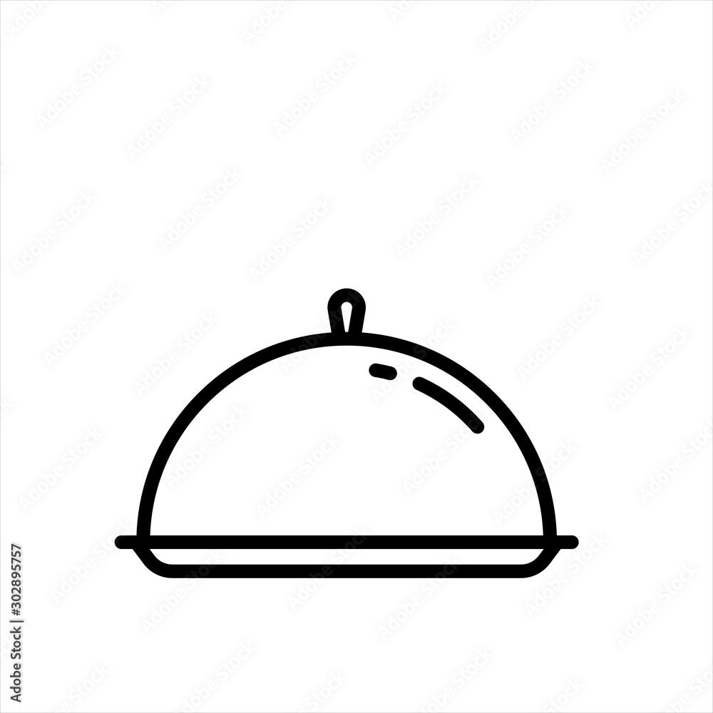 dish icon in trendy flat style isolated on background. dish iconpage symbol for your web site design dish icon logo, app, UI. dish icon Vector illustration, EPS10.