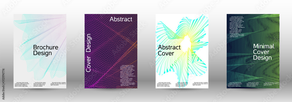 Cover design template set 