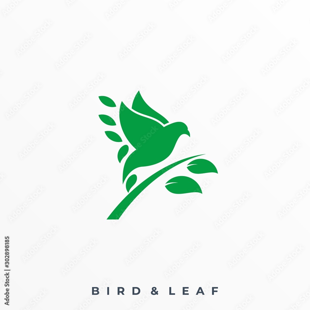 Bird Line Illustration Vector Template Bird Line Illustration Vector Template