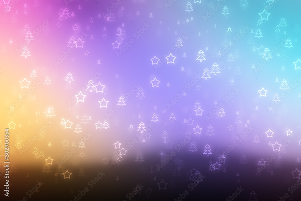 Fototapeta premium Christmas background holiday xmas light, color.