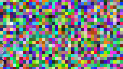 medium size pixel block square colorful
