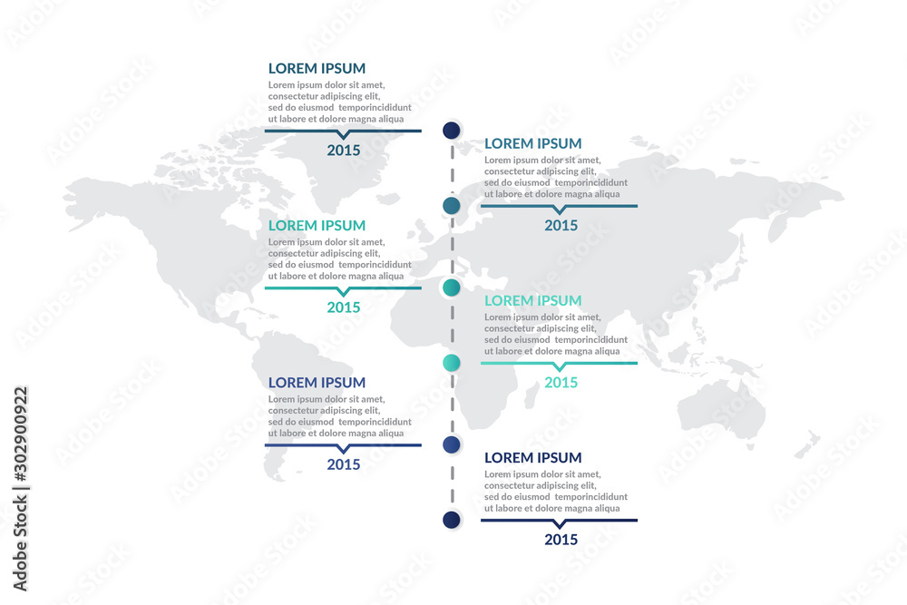 Fototapeta timeline infographic template design . business infographic concept for presentations, banner, workflow layout, process diagram, flow chart