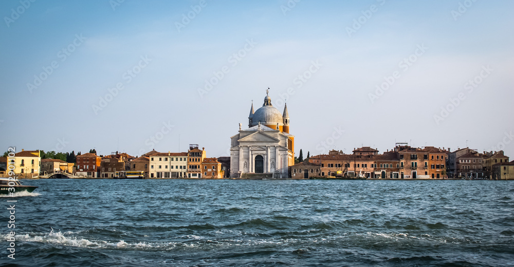 Venice, Italy Church of the Santissimo Redentore or II Redentore on island in the Venetian Lagoon