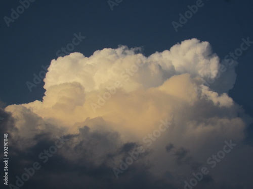 dramatic sky with clouds