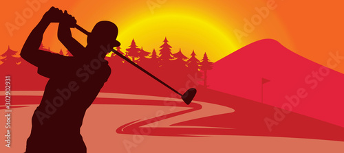 golf background vector