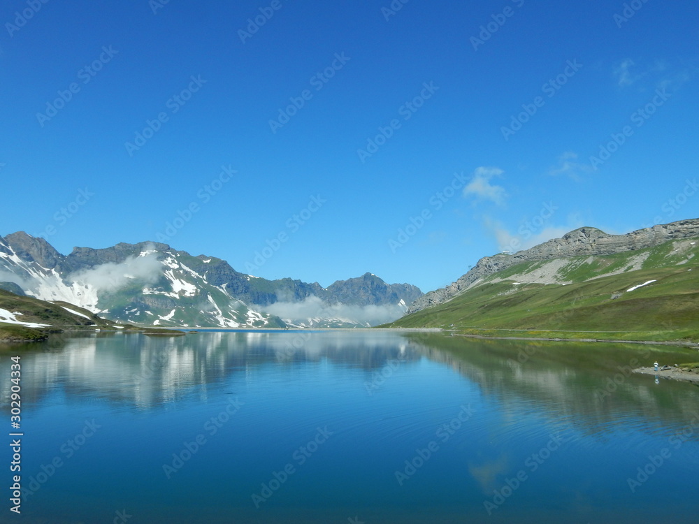 Spiegelung im Bergsee
