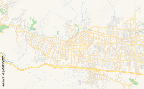 Printable street map of Quilpue, Chile photo