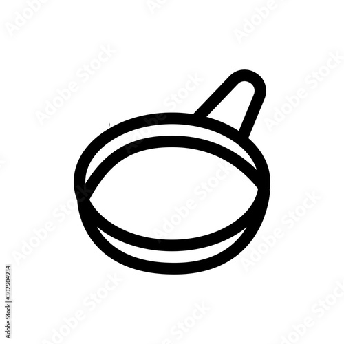 Pan icon vector, Cooking line icon