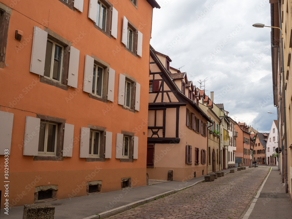 Architecture and residential buildings of the old city, Colmar