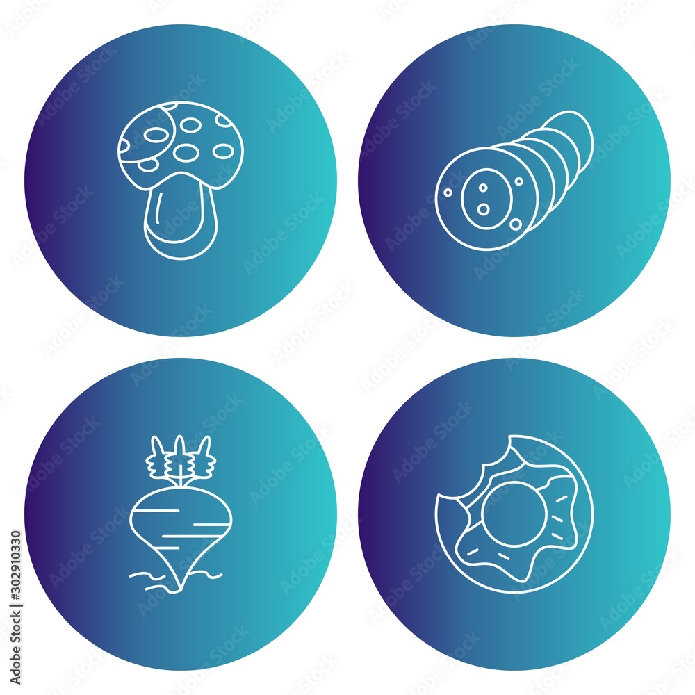 4 Simple Universal Related Color Icons