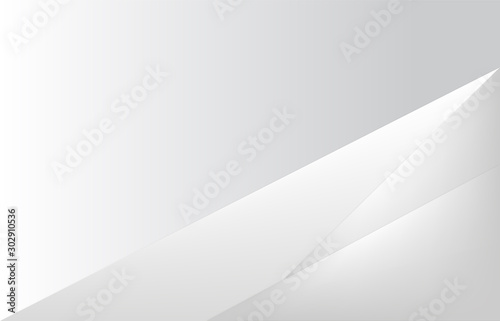 Abstract geometric white and gray color background. Vector illustration