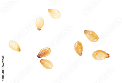 Sesame seeds isolated on a white background