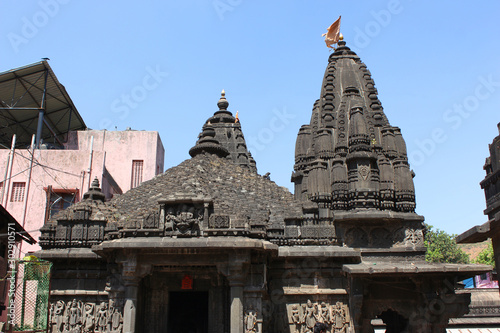 Shree Ganga Godavari temple near Ramkunda on the banks of river Godavari, Nashik, Maharashtra, India photo