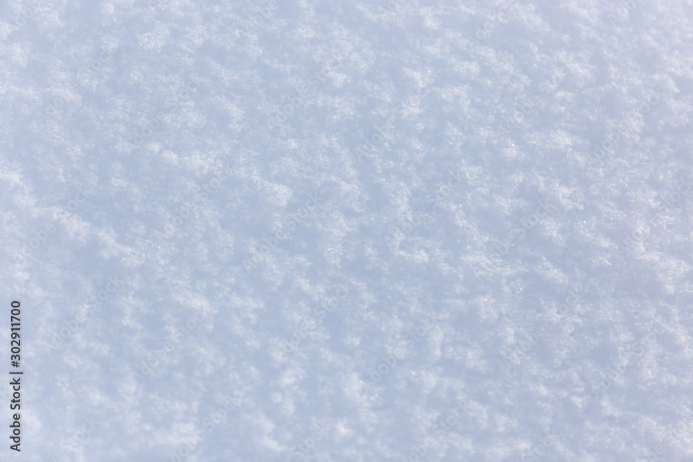A blanket of white snow in winter