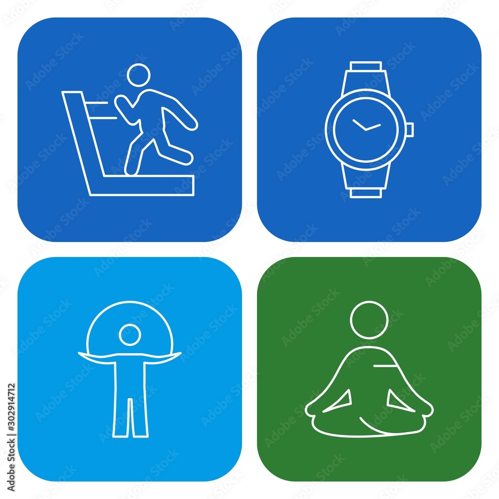 Set Of Universal 4 Icons Set Of Universal 4 Icons