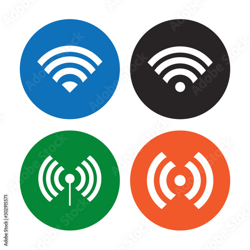 wifi icon symbol vector. symbol for web site computer and mobile