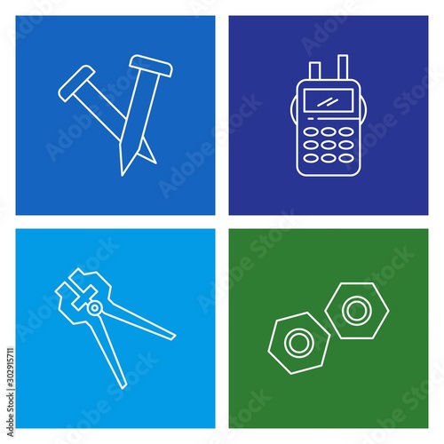 4 Simple Universal Related Color Icons