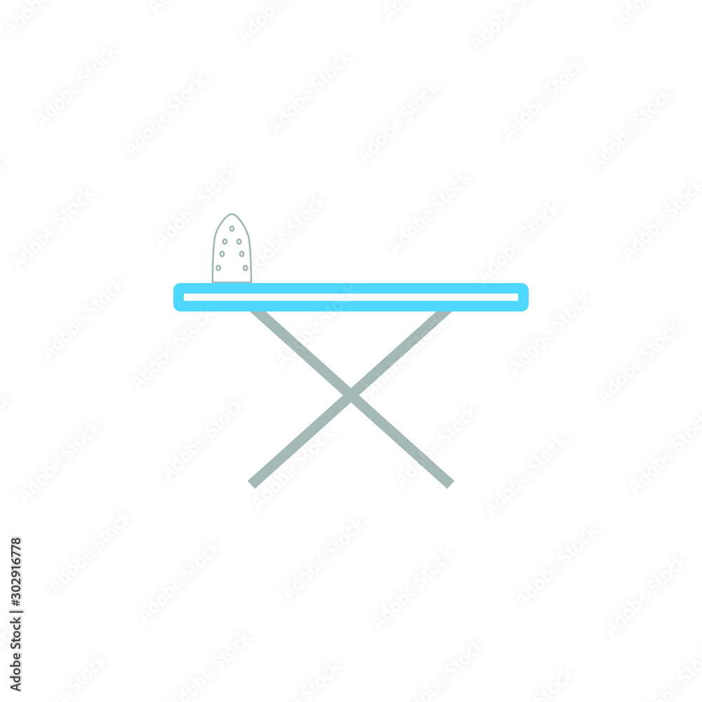 simple shapes ironing board icon vector simple shapes ironing board icon vector