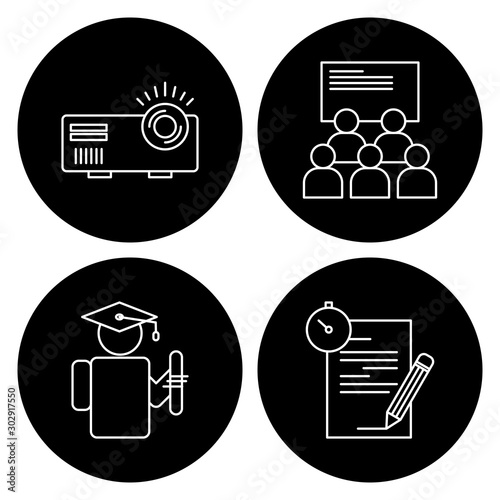 4 User interface Icon set for web and mobile applications